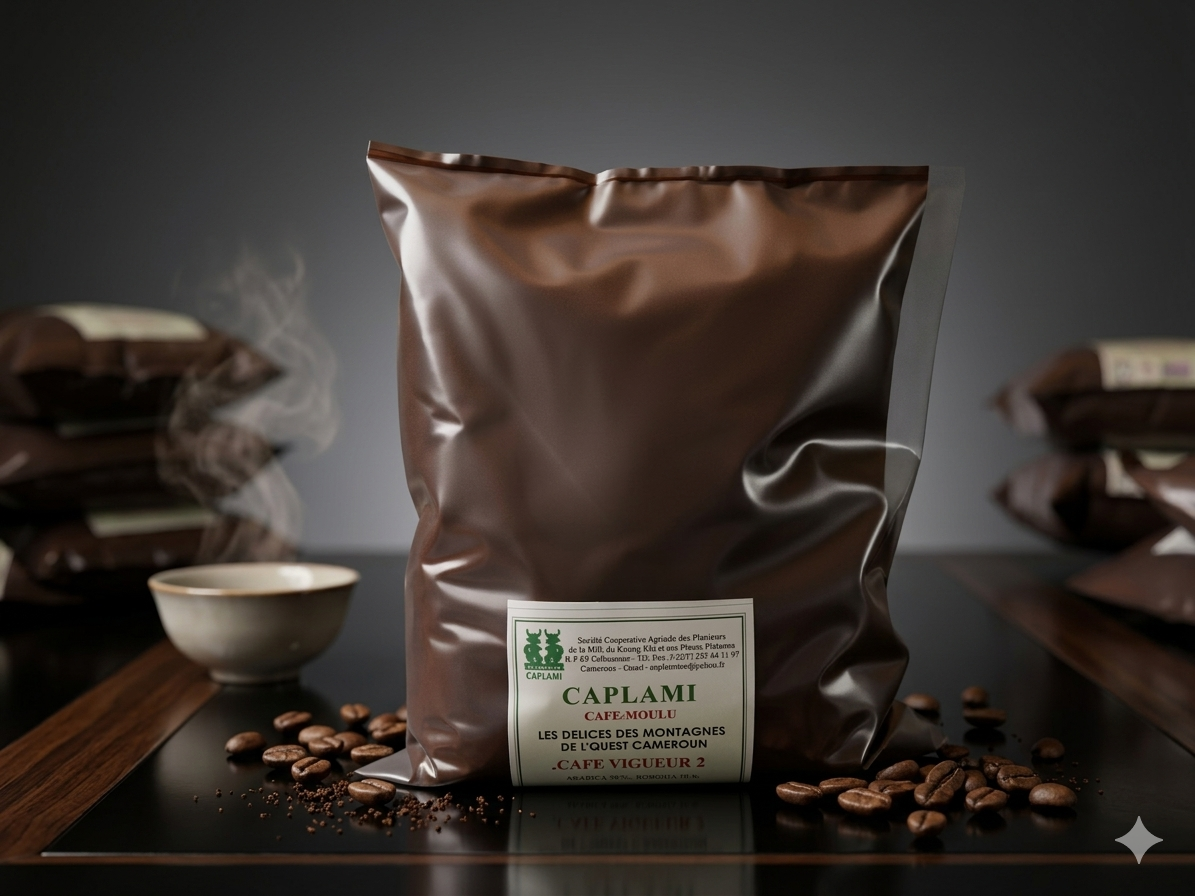 Café arabica moulu CAPLAMI Cameroun produit signature